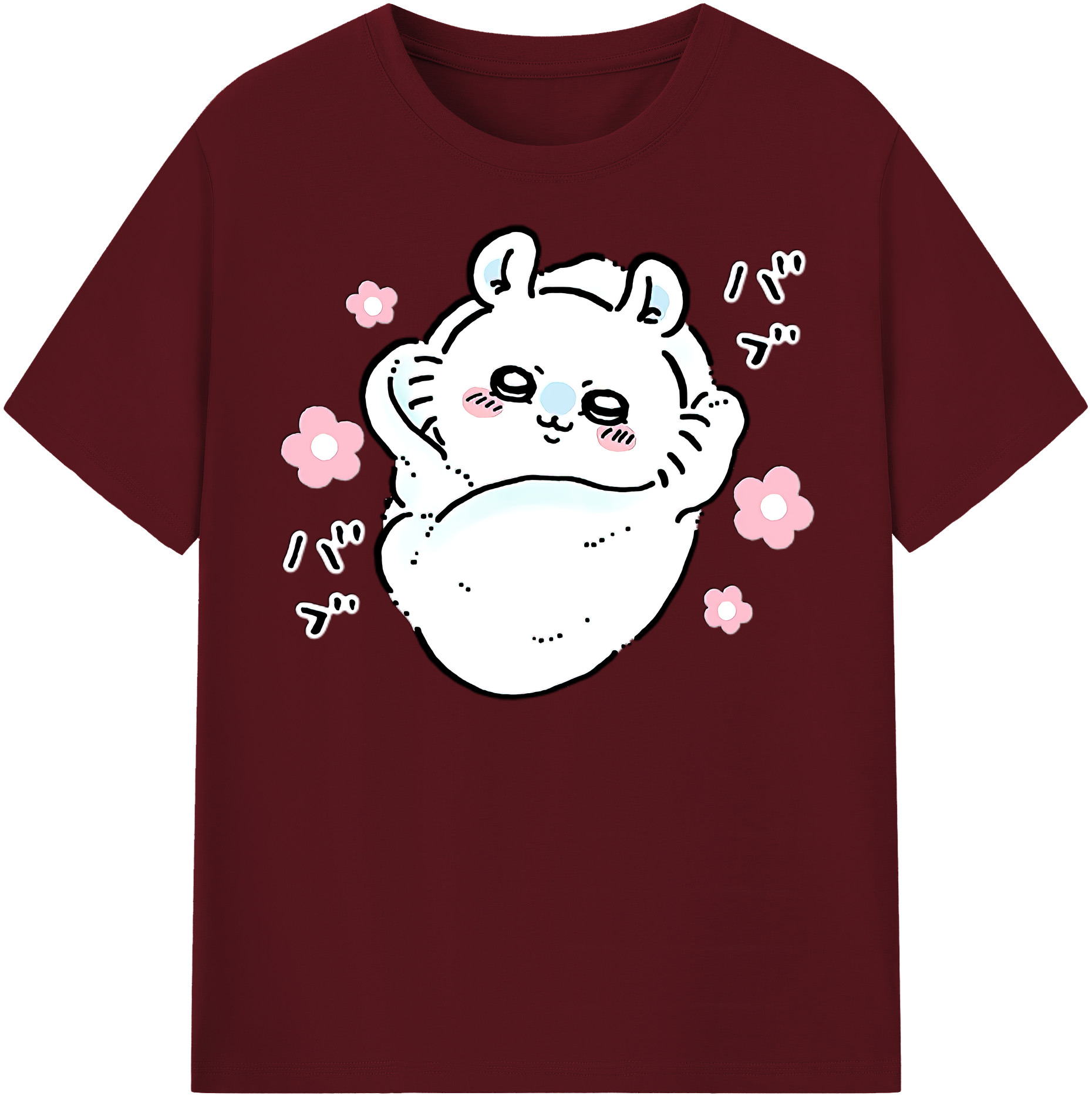（画像用） ちいかわ モモンガ Chii-kawa Momonga 綿100％半袖Tシャツ（フロントプリント）